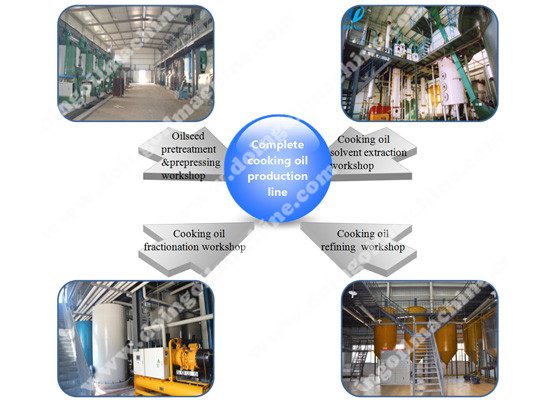 Complete rice bran oil production line  