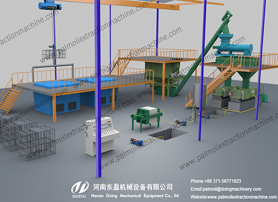 Palm oil press production line 