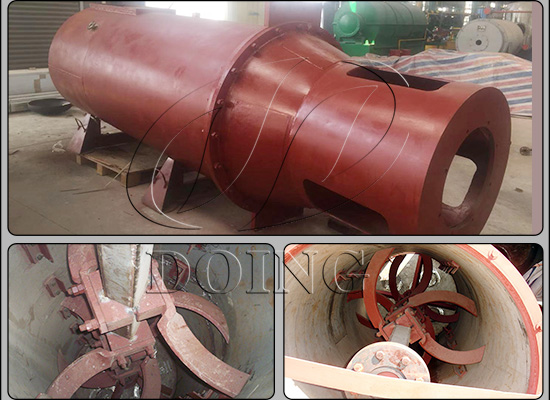 Palm fruit digester machine in palm oil extraction process