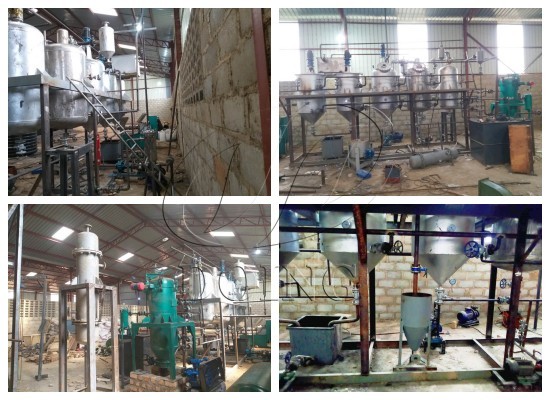 1TPD cotton seed oil refining equipment was installed successfully in Uganda