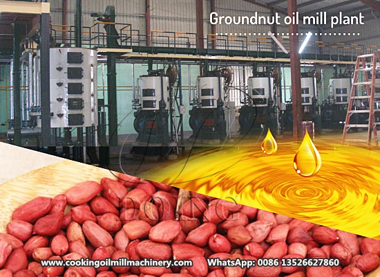 How many machines are needed in a small scale groundnut oil processing plant?