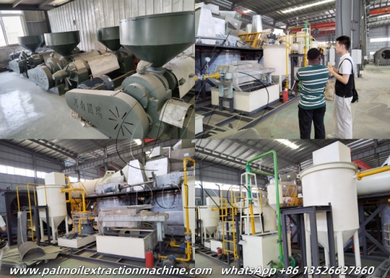 Nigerian client visited Henan Glory Company to inspect palm oil making machines