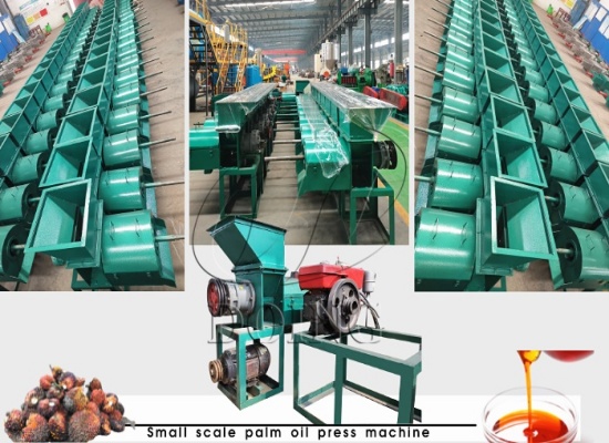 A Cote d'Ivoire customer purchased 500kg/h diesel engine powered palm oil pressing machine from Henan Glory company