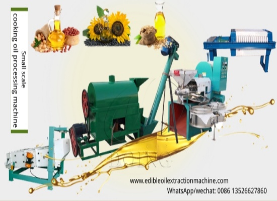 What are the tips for setting up a small edible oil production line?